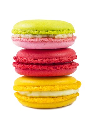 Beyaz renkli macaroons
