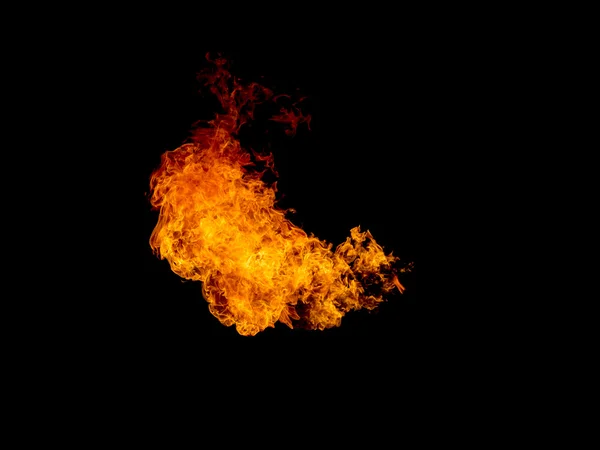 Fire on black — Stock Photo, Image