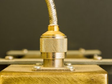 pirinç n tipi konektöre koaksiyel başkanı