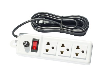 beyaz izole, elektrik fişi 