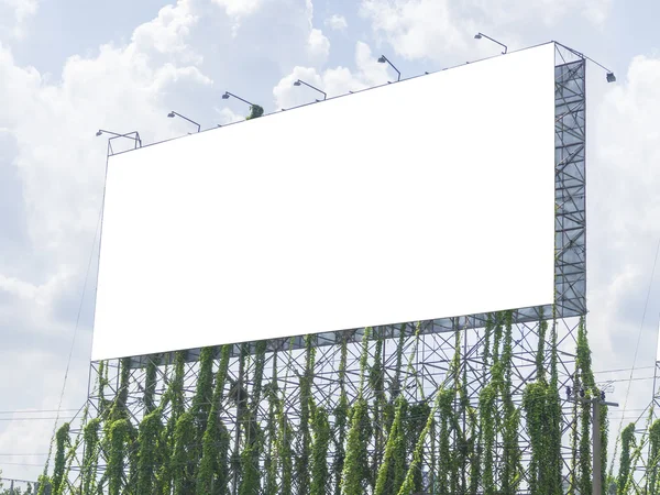 Blank billboard on blue sky — Stock Photo, Image