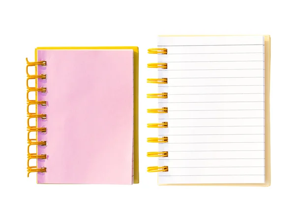 Notebook isolated on white — Stock Photo, Image