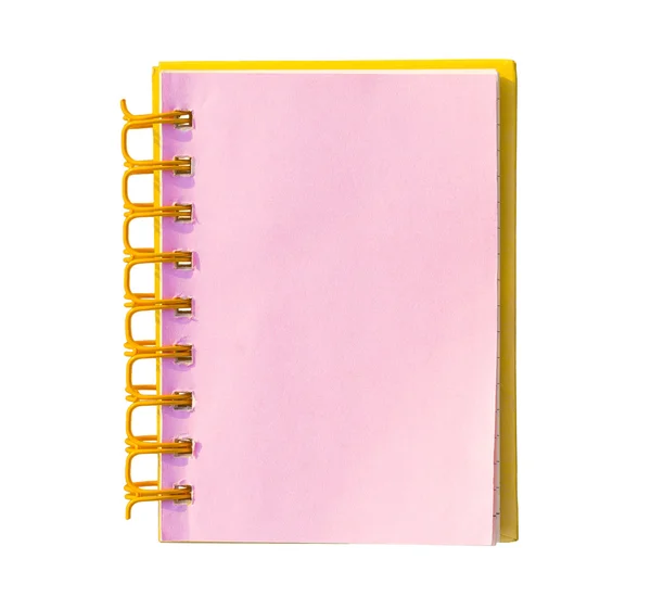 Notebook isolado em branco — Fotografia de Stock