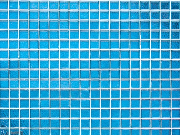 Blue transparent bricks on wall — Stock Photo, Image