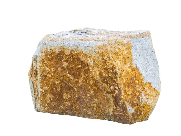 Stor sten isoleret på hvid - Stock-foto