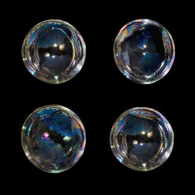 siyah izole çorba kabarcıklar