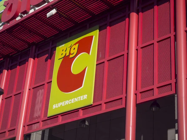 BIC C Supercenter outdoor sign over the Shop — Stock Photo, Image