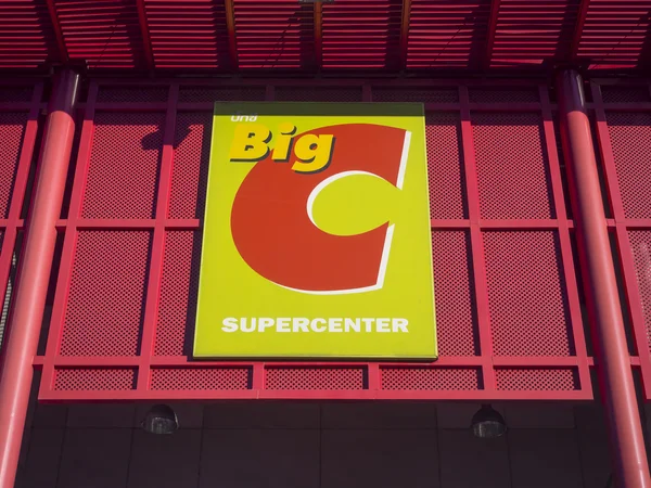 BIC C Supercenter outdoor sign over the Shop — Stock Photo, Image