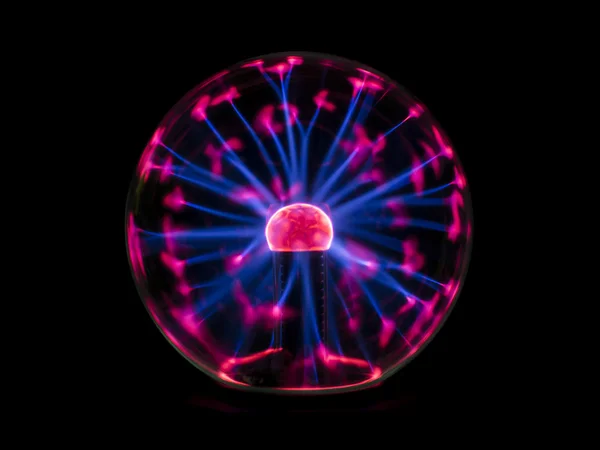 Electric spark on plasma ball — Stock Photo, Image