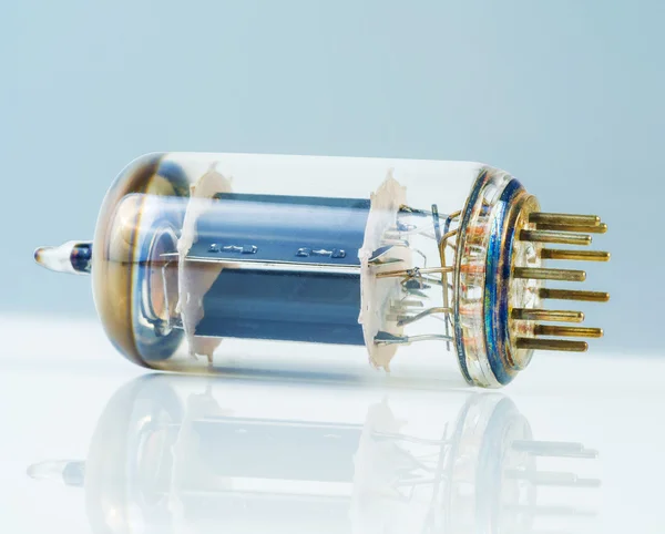 Vacuum tube and incandescence bulb — Stock Photo, Image