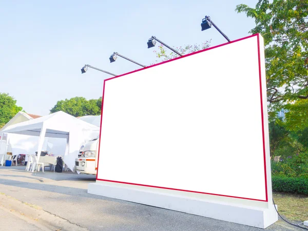 Blank advertising panel on a street — Stock Photo, Image