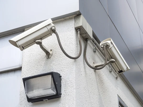 Cctv installed outdoor to protect security — Stock Photo, Image