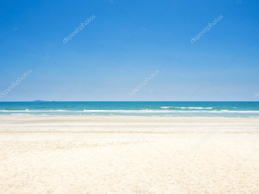 beautiful sand beach on the sea shore