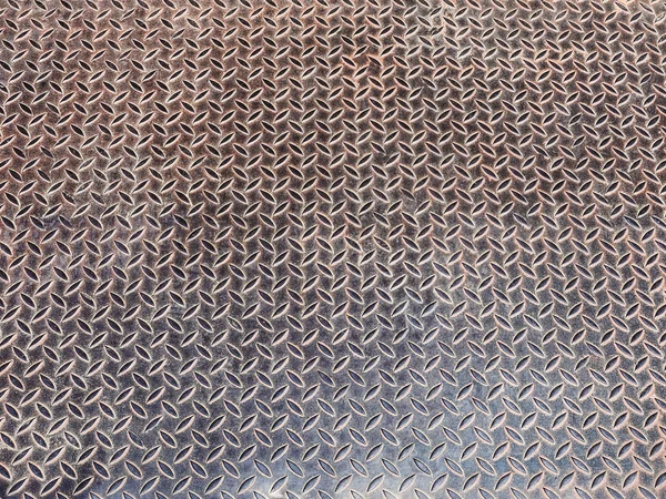 Grunge ruitvormige shape op roestvrij staal textuur — Stockfoto
