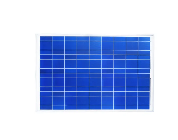 Сонячні батареї ізольовані на білому — стокове фото