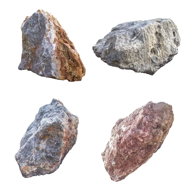 Grote granieten rots stenen, geïsoleerd — Stockfoto