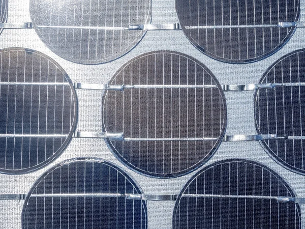 Close up of solar cell in sunlight photovoltaic — Stock Photo, Image