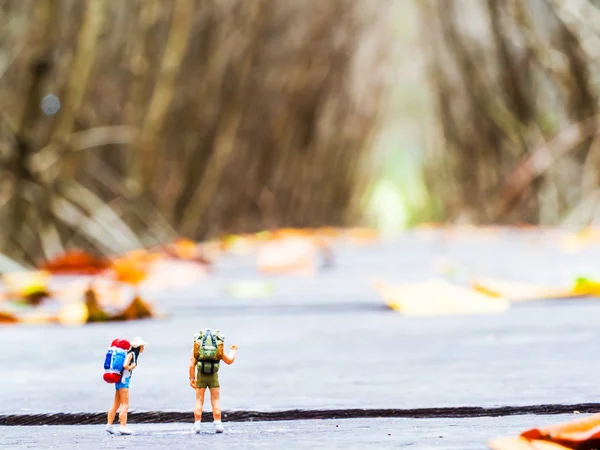 Lovely plastic toy standing outdoor — Stock Photo, Image