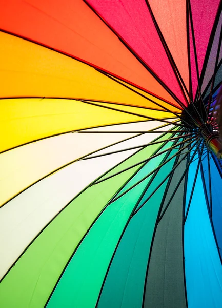 Segmentos de guarda-chuva coloridos como textura — Fotografia de Stock