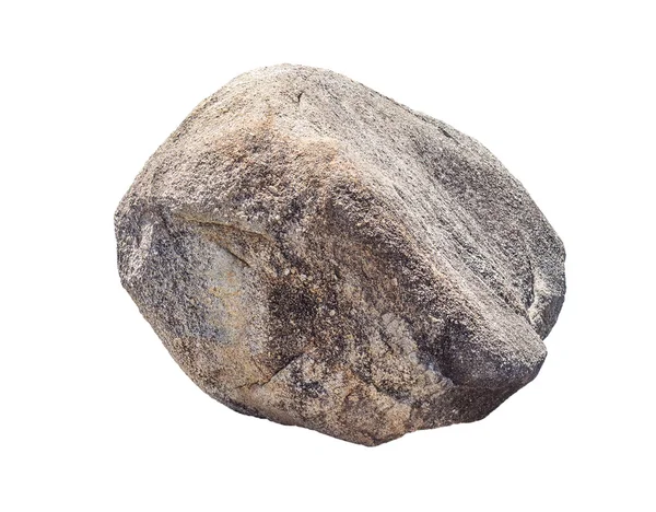 Piedra de granito grande, aislado en blanco — Foto de Stock