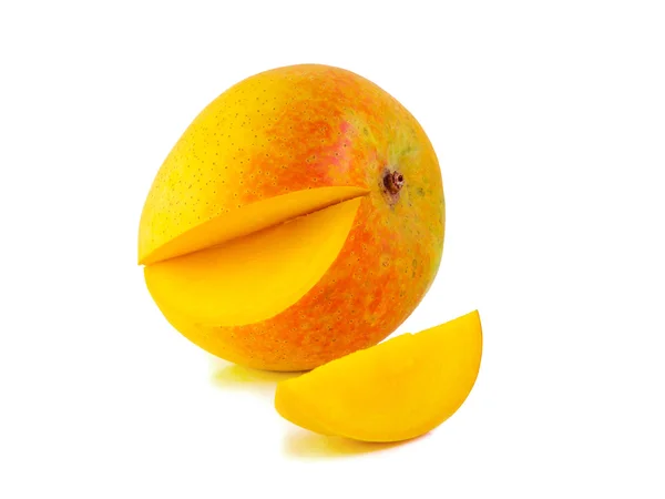 Ripe mango isolated on white — Stock Photo, Image