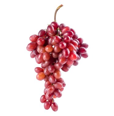 kırmızı üzüm beyaz izole banche