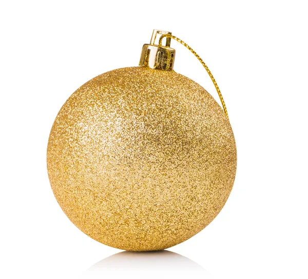 Boule décorée d'or pour Noël ornemental — Photo