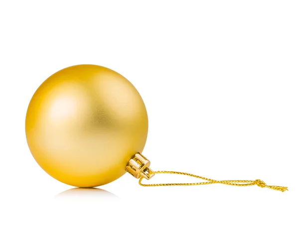 Bola de Navidad de oro para la Navidad ornamental — Foto de Stock