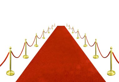 metal direk barikatlar izole kırmızı iple