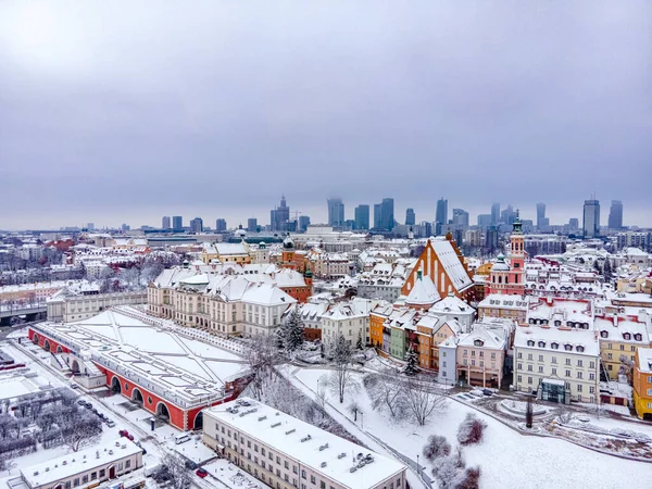 ポーランドのワルシャワ 市街地の空中風景 — ストック写真