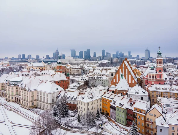 ポーランドのワルシャワ 市街地の空中風景 — ストック写真