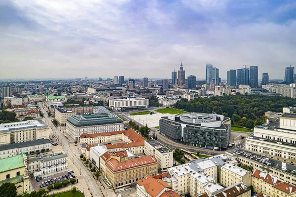 ポーランドのワルシャワ 市街地の空中風景 — ストック写真