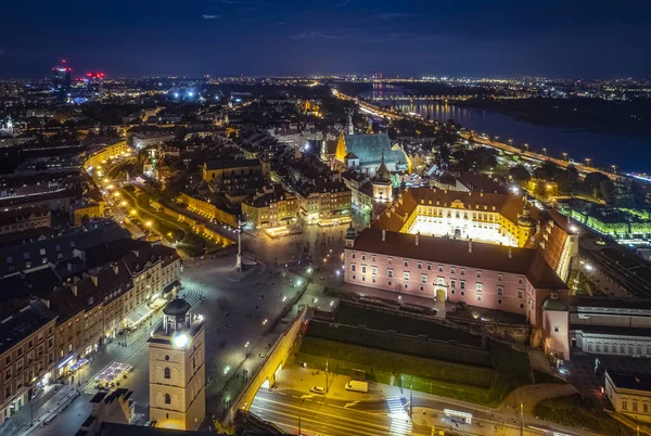 Warschau Polen Luchtfoto Van Stad — Stockfoto