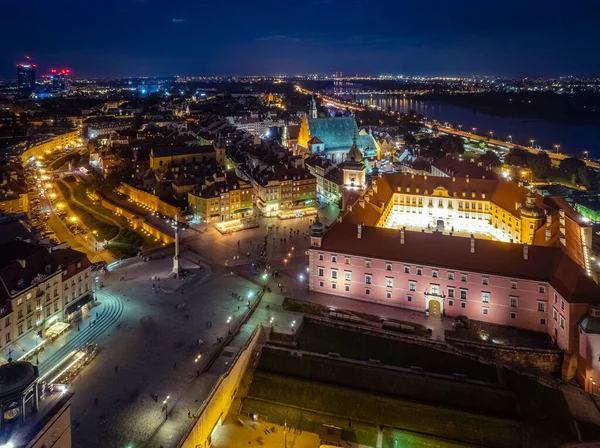 Varšava Polsko Letecký Pohled Město — Stock fotografie