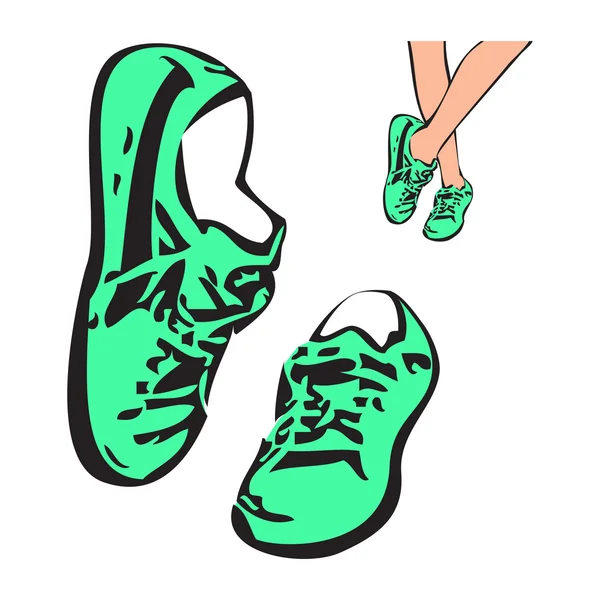 ᐈ Zapatos tenis para dibujar imágenes de stock, vectores zapatos de
