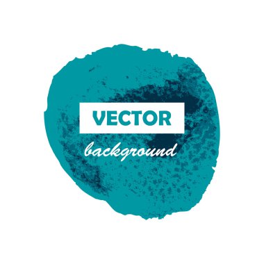 Renkli yuvarlak boya leke grunge izole, metniniz için resimde arka plan vektör 