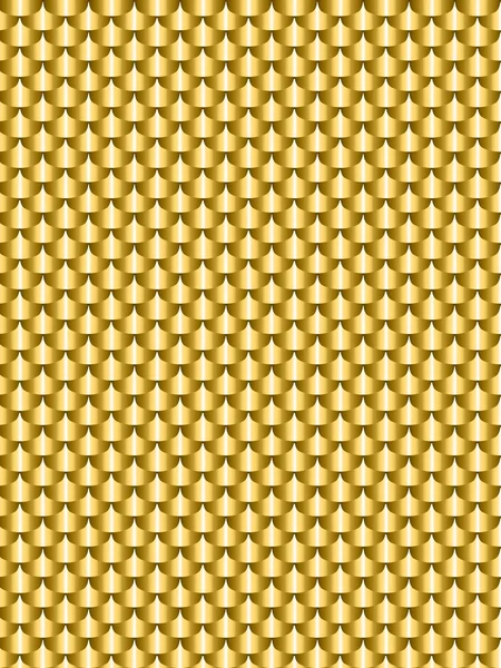 Oro metal cepillado, textura en escamas sin costuras. Ilustración vectorial — Archivo Imágenes Vectoriales