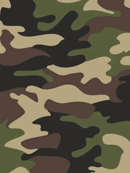 Fundo de padrão de camuflagem. Estilo Woodland. Ilustração vetorial —  Vetores de Stock