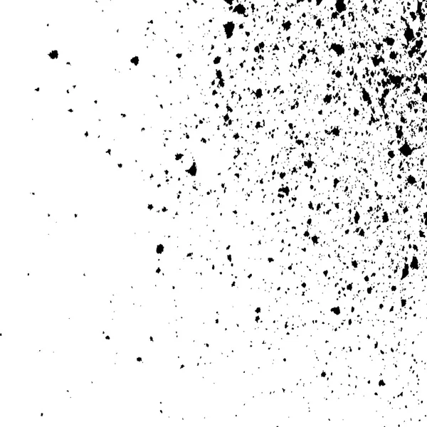 Zwarte inkt verf splatter op witte achtergrond. Spray verf abstracte achtergrond, vector — Stockvector