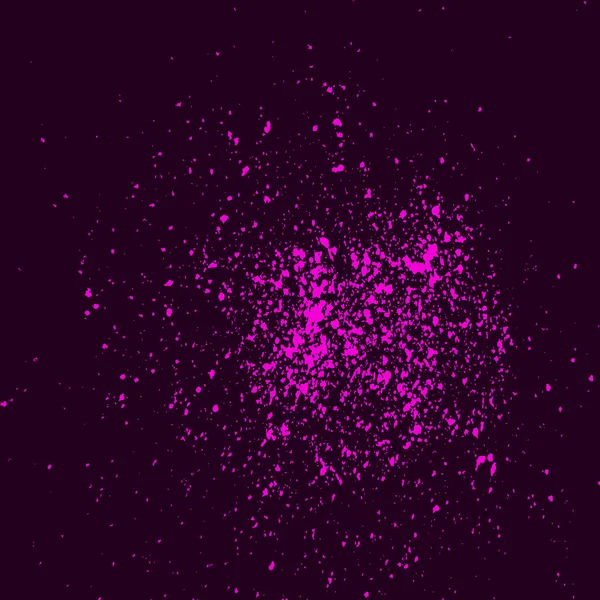 Siyah arka plan üzerinde renkli akrilik boya sıçramak. Neon sprey lekeleri arka plan, vektör