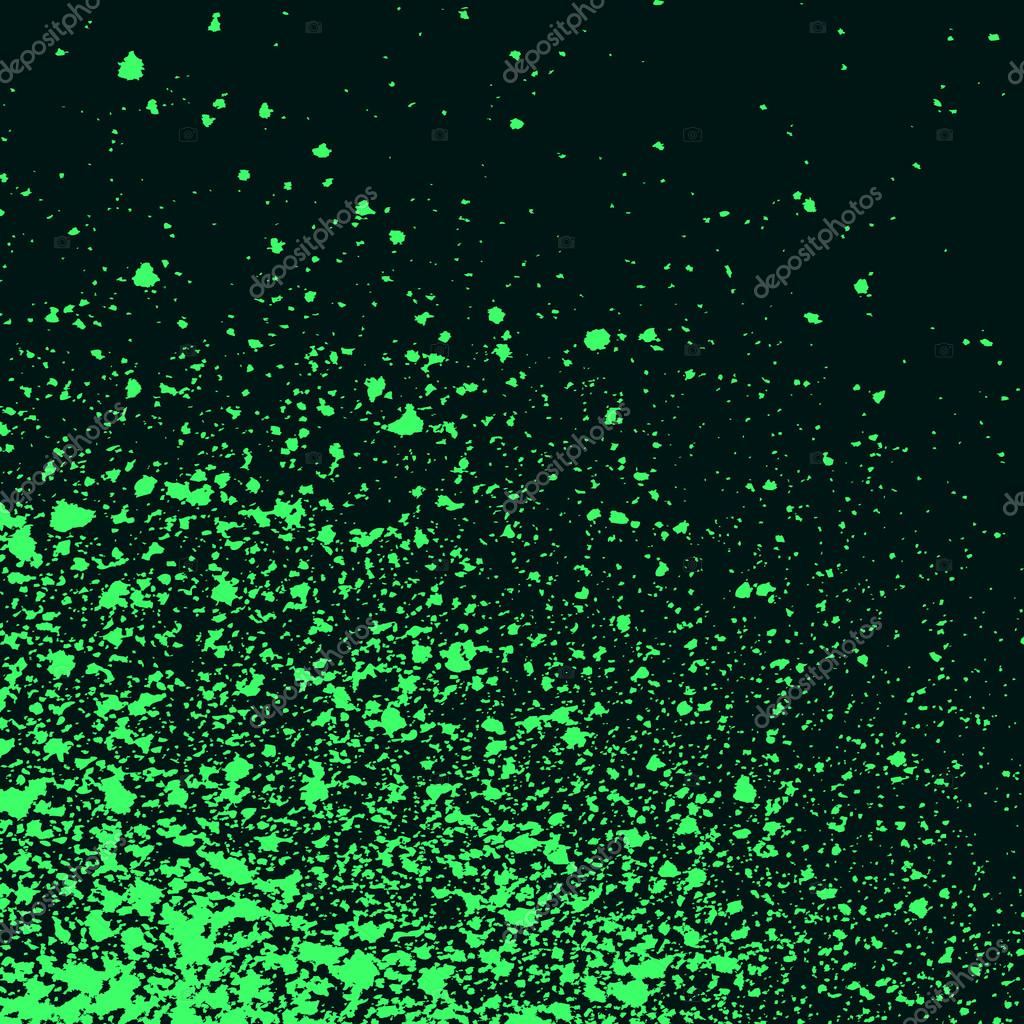 Colorful acrylic paint splatter on black background. Neon spray stains