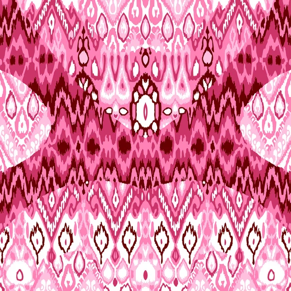 Patchwork-Muster ethnischer Bohemien-Arabesken. nahtlose Zickzack-geometrische Ornament abstrakten Hintergrund. farbenfrohe Stammesgrafik ethnischer Bohemian Print Vintage — Stockvektor