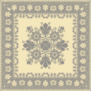 Çiçek duvar kağıdı çiçek tabelcloth kaydırma dekorasyon zemin kare oryantal mandala bırakır