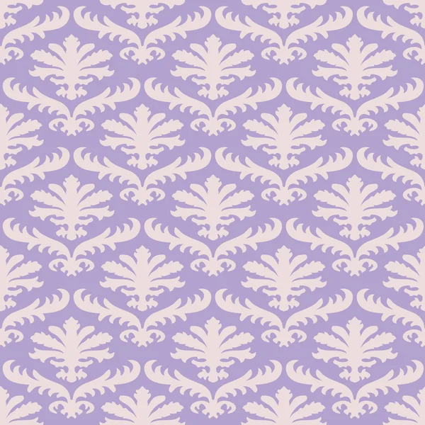 Vector embrulho folhas damasco sem costura floral padrão de fundo para o site, papel de parede, repetindo folhagem floral ocidental damasco flor orgânica, cortinas lavander luxo azulejos decoração velho avivamento veneziano — Fotografia de Stock