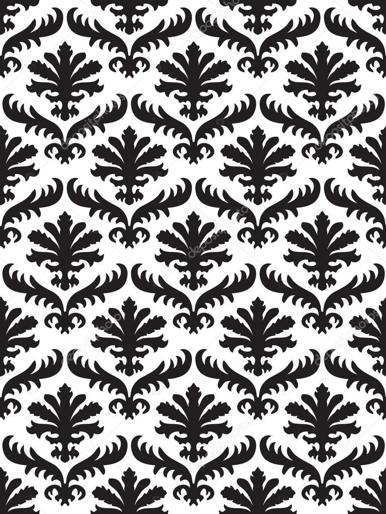 Wrapping Floral Foliage Damask Seamless Wallpaper For Website