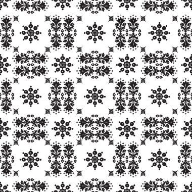 etnik sorunsuz çiçek desenli tasarlamak