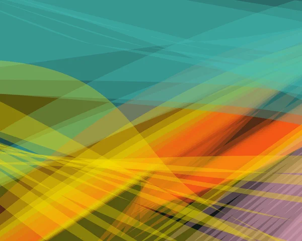 Bannière abstraite colorée de fond vectoriel, lignes d'onde transparentes — Image vectorielle