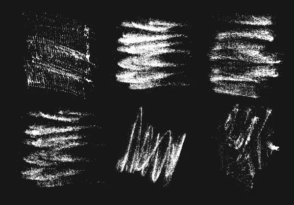 Dessin à la main de crayons vectoriels abstraits sur fond blanc, graphisme de trait de pinceau à la craie, motif de texture grunge couleur noir pastel, dessin à la craie sur tableau — Image vectorielle