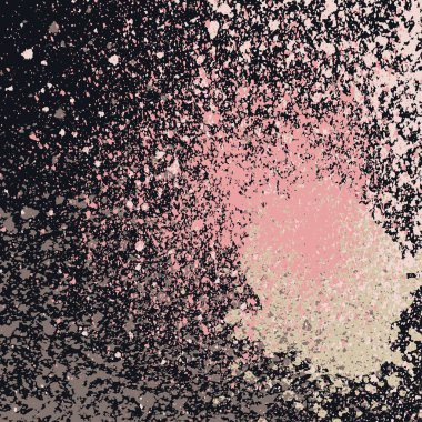 Splatter boya neon parlaklık dekorasyon akrilik, toz akış vektör, sihirli leke glitter kutlama, ışık pırıl pırıl illüstrasyon, parlak doku tasarım sprey soyut siyah arka plan