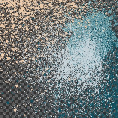 Splatter boya neon parlaklık dekorasyon akrilik, toz akış vektör, sihirli leke glitter kutlama, ışık pırıl pırıl illüstrasyon, parlak doku tasarım sprey soyut şeffaf gri arka plan